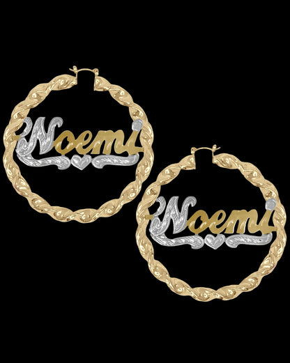 TWIST NAME EARRINGS