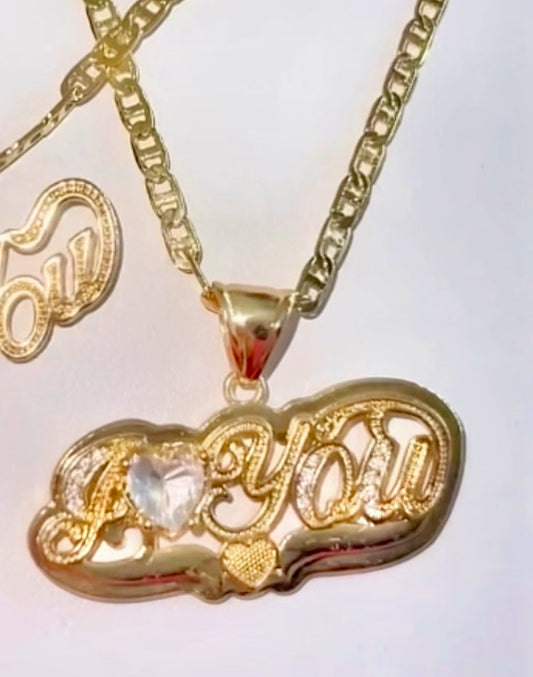 I Love You Necklace
