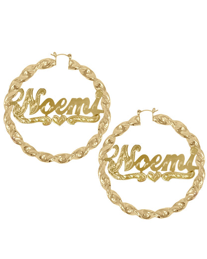 TWIST NAME EARRINGS