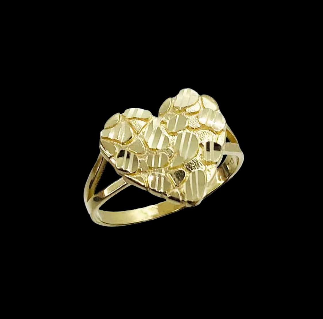 Heart Nugget Ring