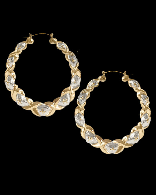 XOXO Earrings (Two Tone)