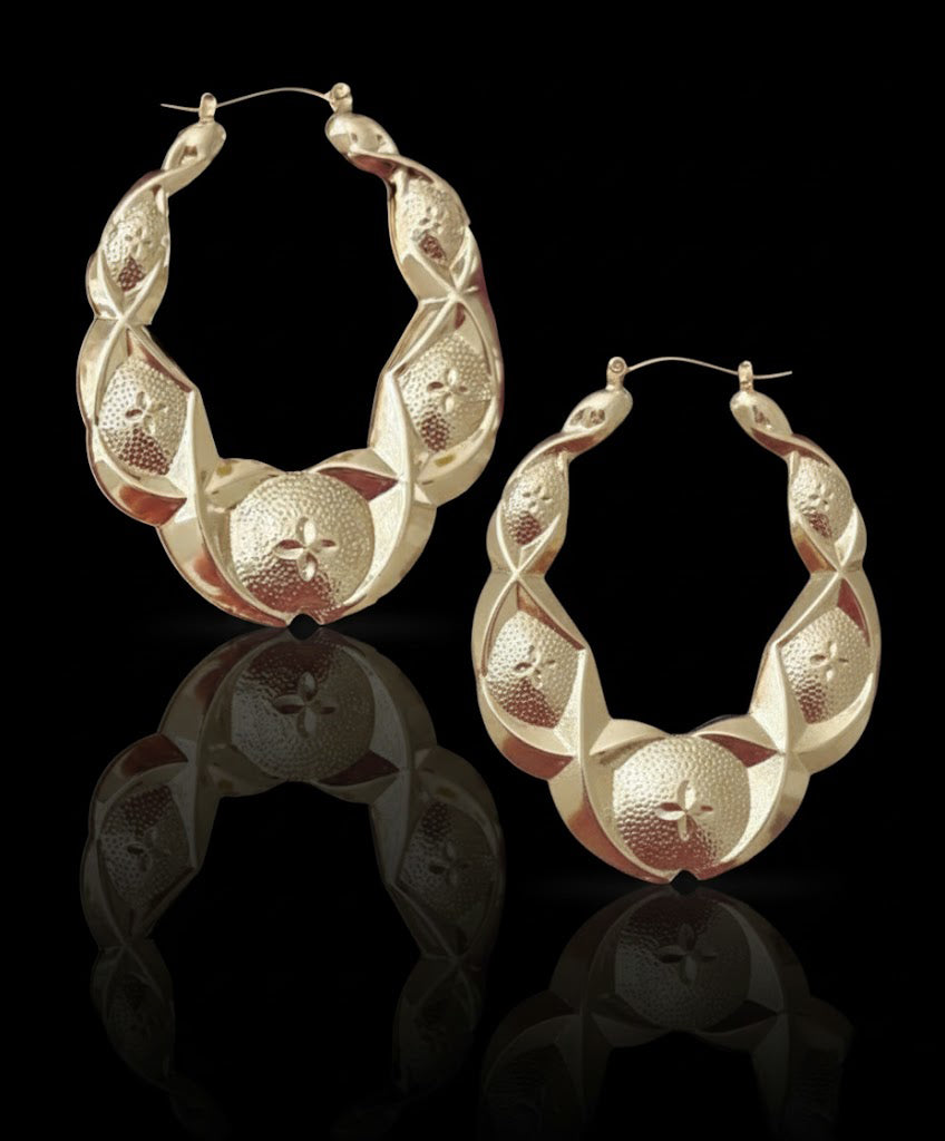 🔥Oval Xo Earrings (70MM)