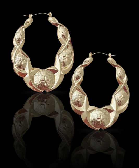 🔥Oval Xo Earrings (70MM)