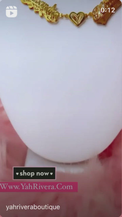 2 Names Heart Necklace