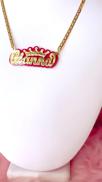 GIRLS CROWN NECKLACE