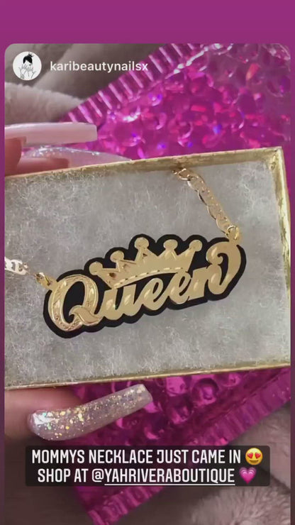 GIRLS CROWN NECKLACE