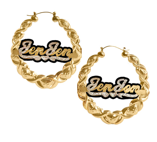 Kids Onyx Xo Earrings