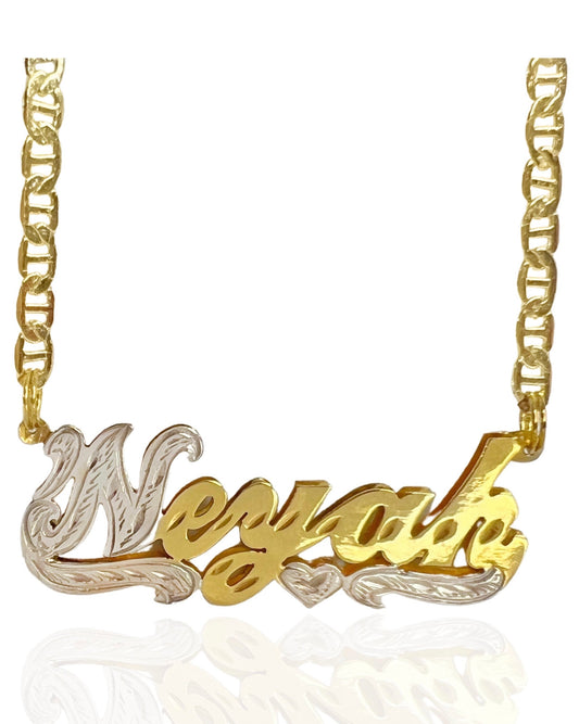 DOUBLE PLATED NAMEPLATE