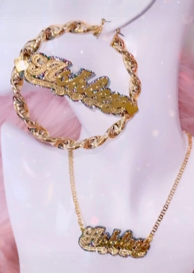 Onyx Twist Earrings Set