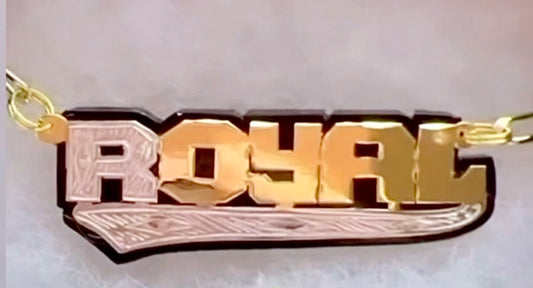 BLOCK LETTERS  W/ TAIL