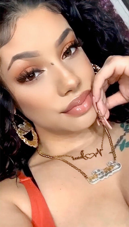 Onyx Xo Earrings & Necklace set