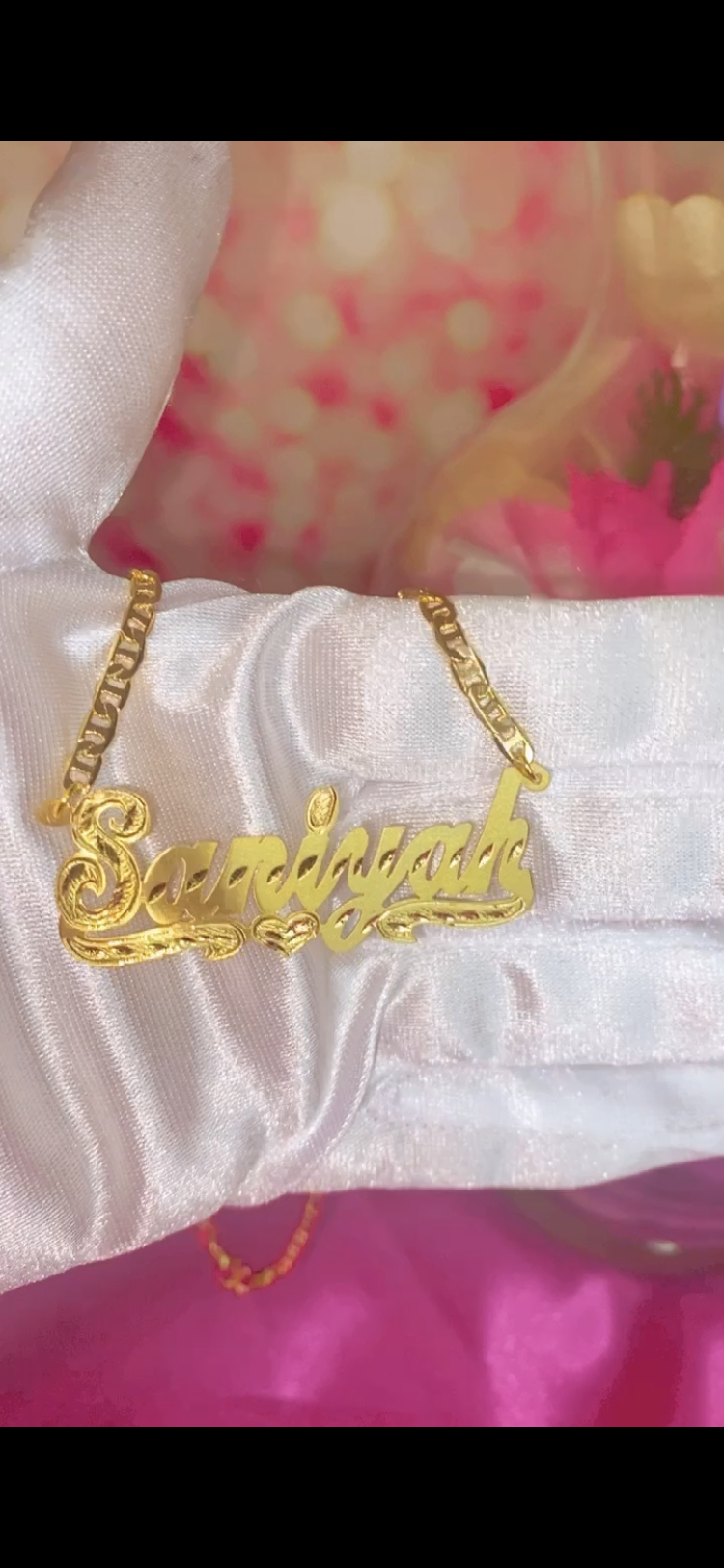 DOUBLE PLATED NAMEPLATE