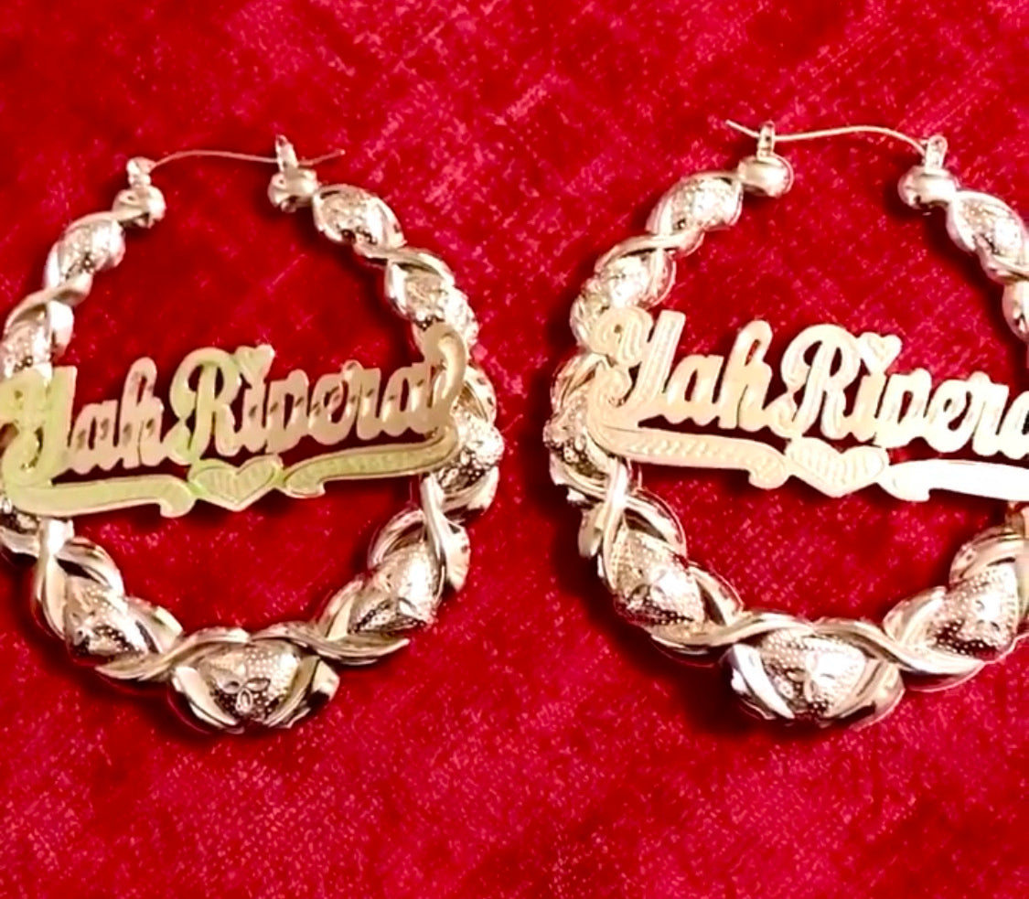 XO NAME EARRINGS
