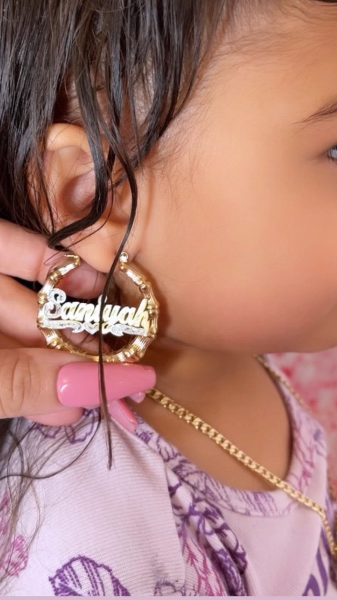 Kids Bamboo Earrings