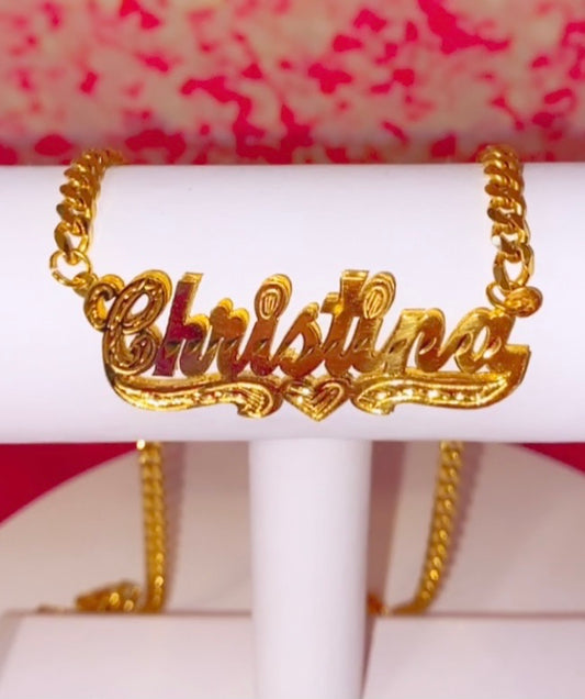 DOUBLE PLATED NAMEPLATE