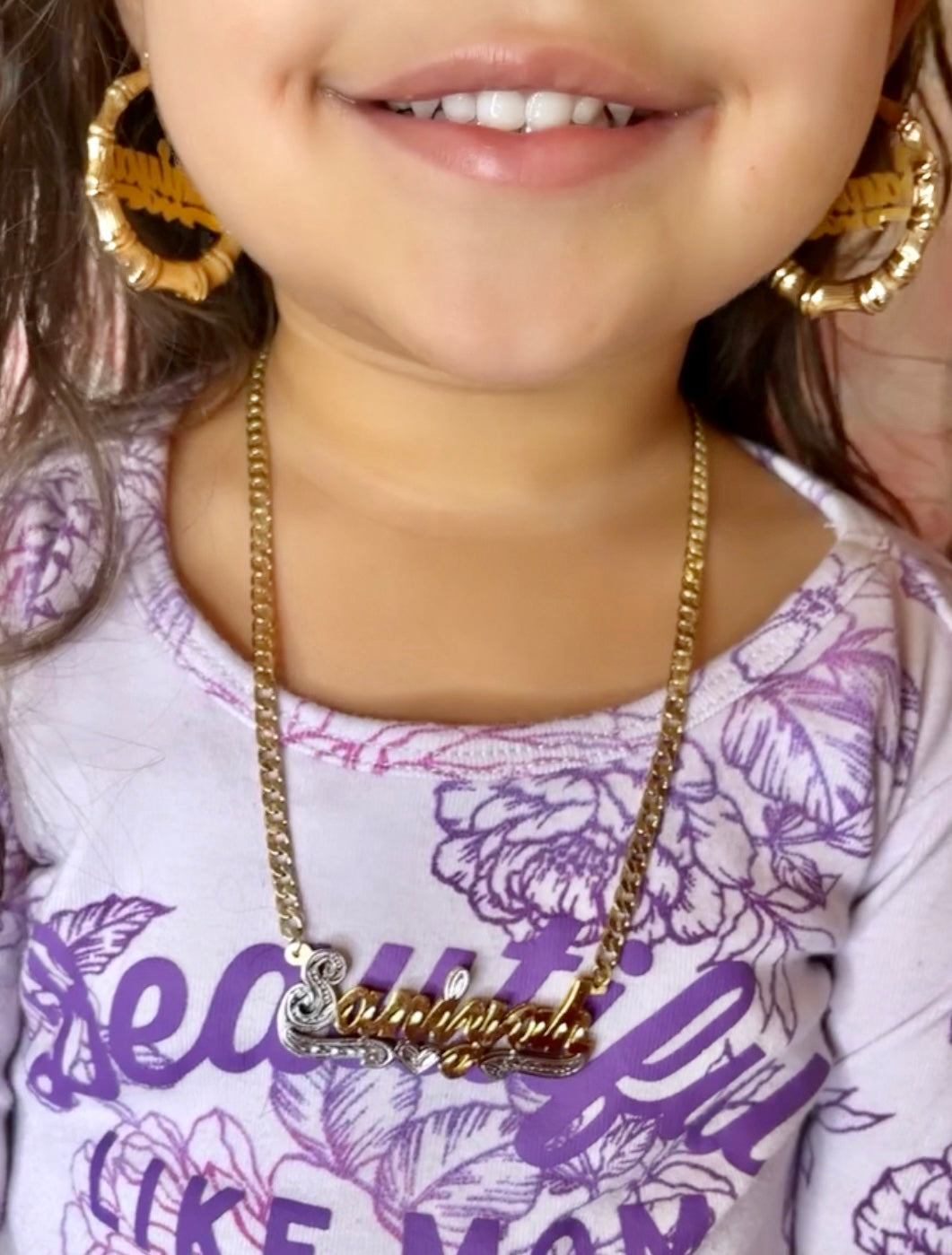 Kids Bamboo & Double Plated Necklace Set