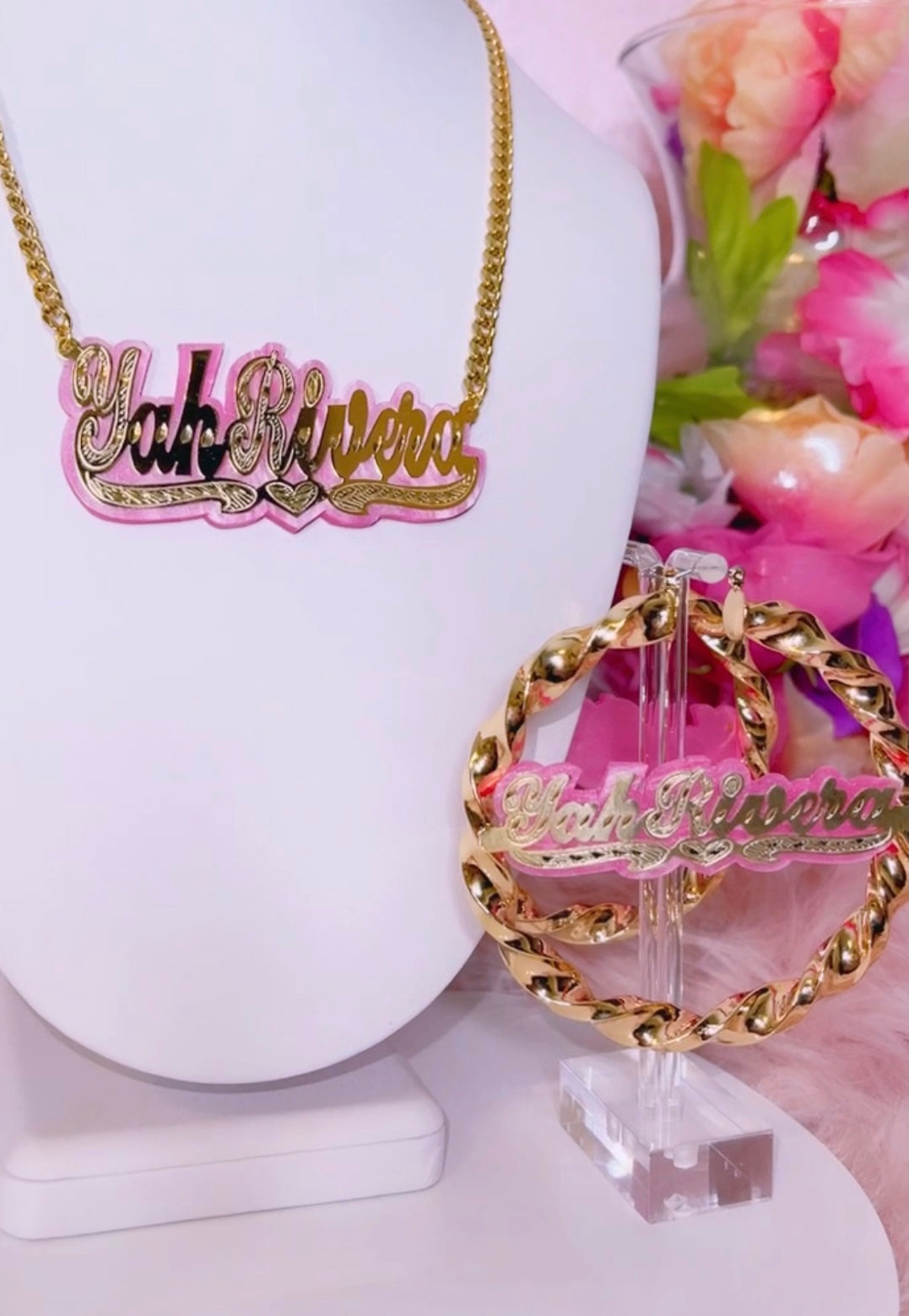 Onyx Twist Earrings Set