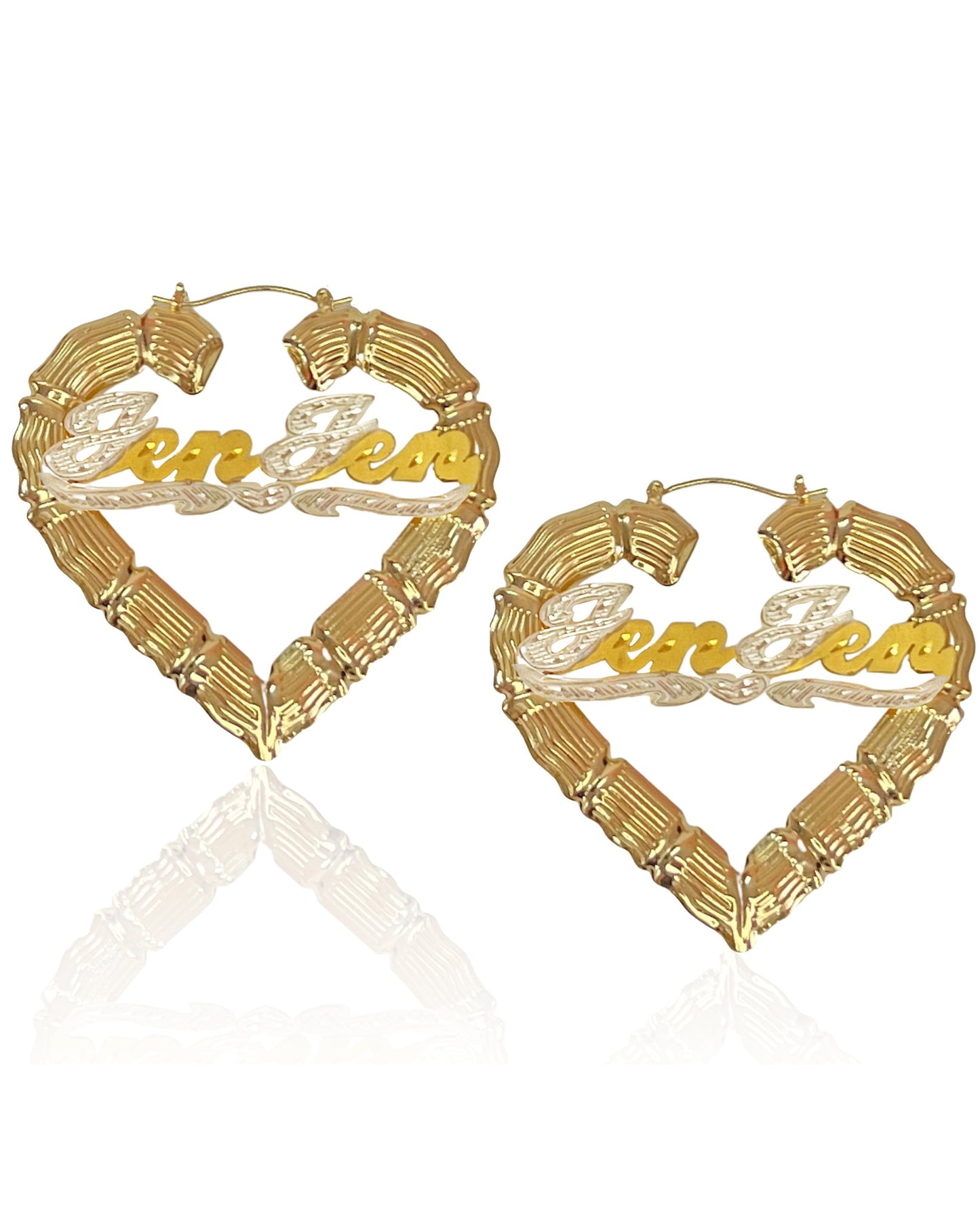 Kids Heart Bamboo Earrings