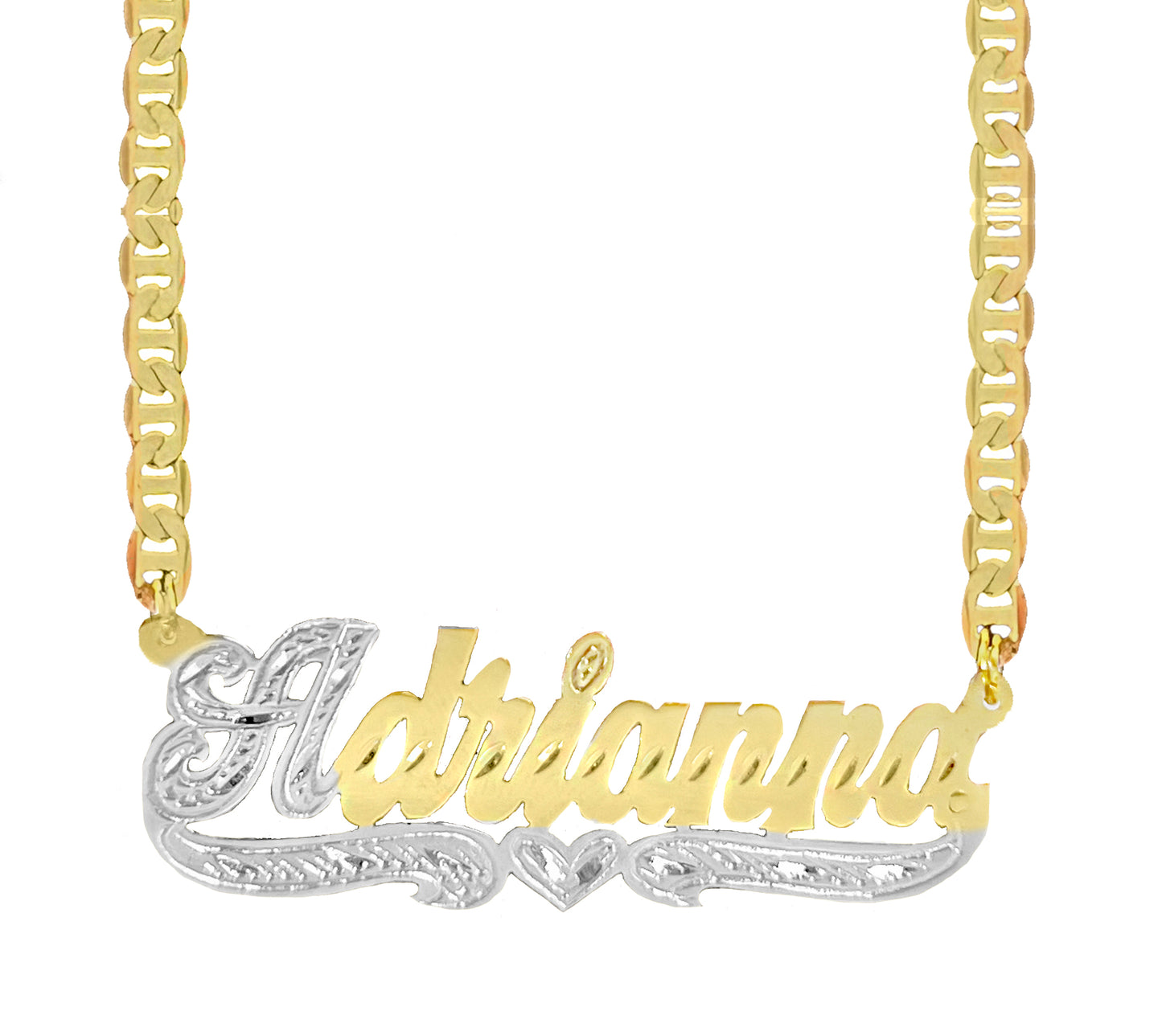 DOUBLE PLATED NAMEPLATE