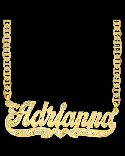 DOUBLE PLATED NAMEPLATE