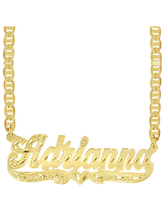 DOUBLE PLATED NAMEPLATE