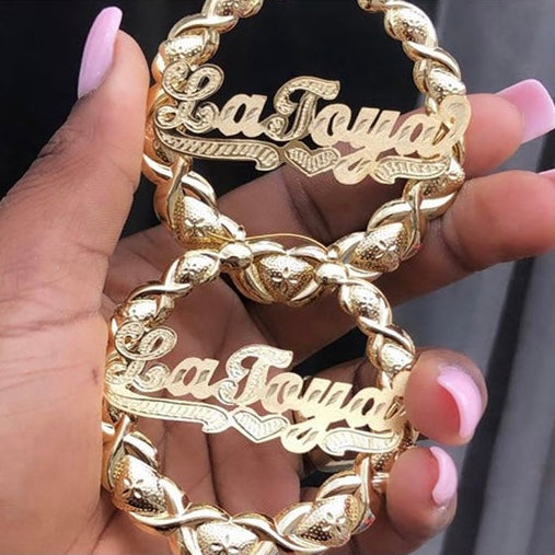XO NAME EARRINGS